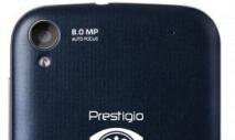 Prestigio 휴대폰 : 리뷰, 특성, 리뷰